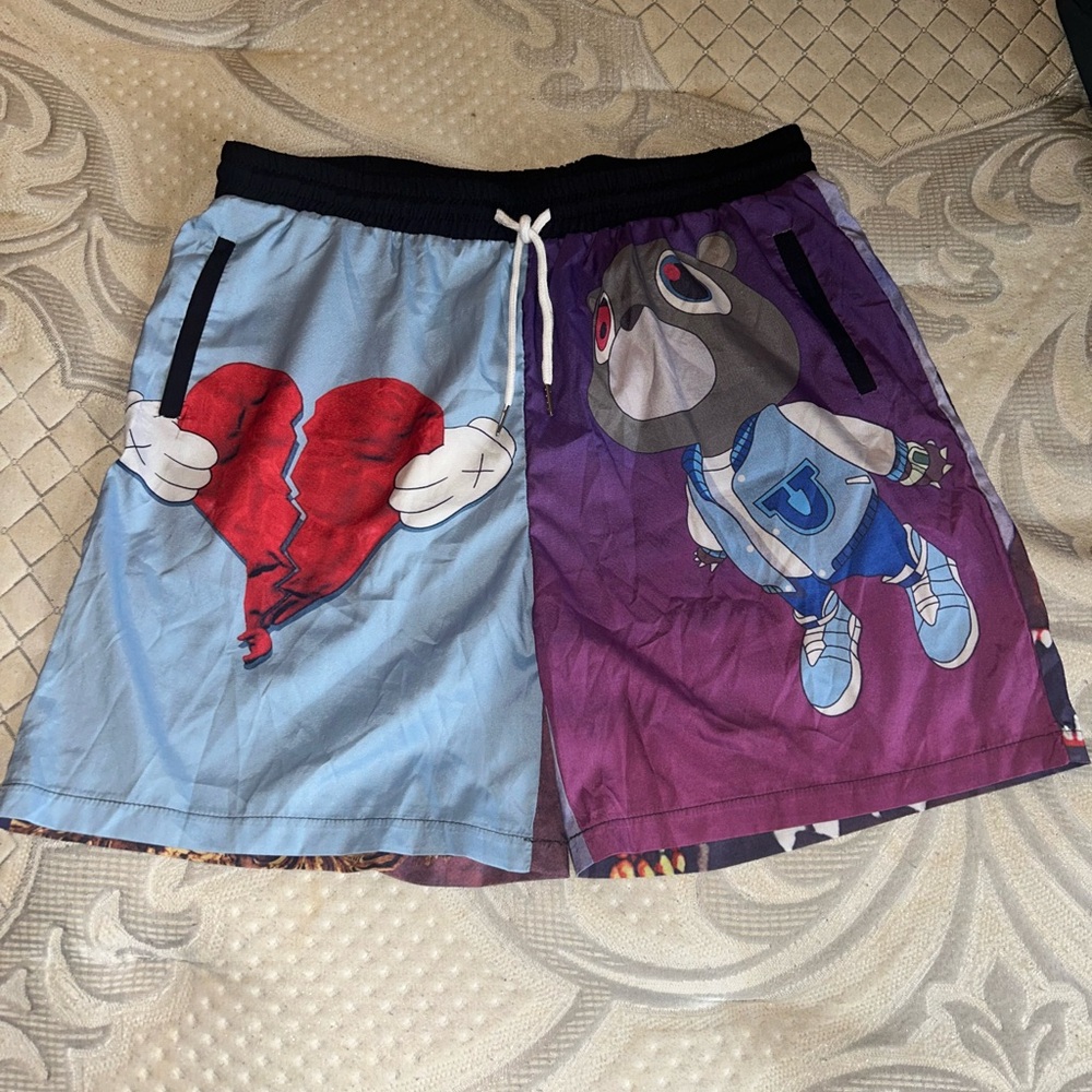 Men's Graphic Shorts - Blue and Purple